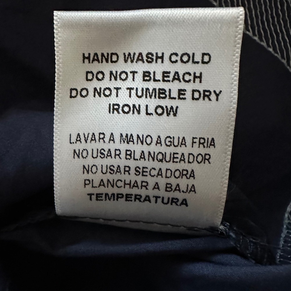 Hyacinth House Tuckernuck Navy Embroidered Weston Mini Dress XS Scalloped - Picture 8 of 9